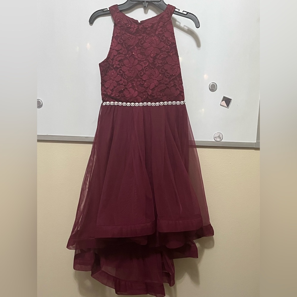 Maroon speechless girls dress